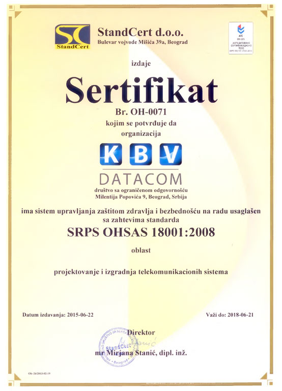 KBV DATACOM OHSAS